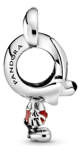 Charm Pantalones Rojos De Mickey Mouse De Disney Color Plata