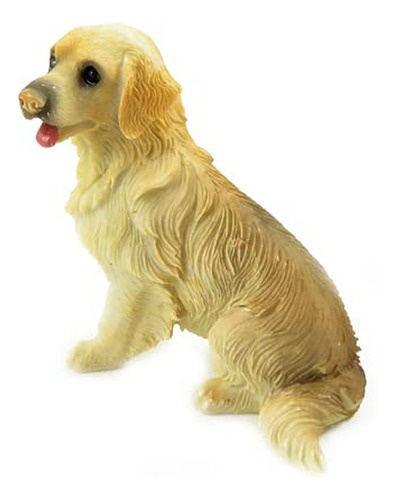 Muñeca Y Accesorio - Dolls House Golden Retriever Sitting Pe