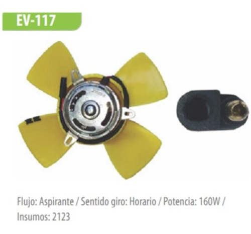 Electroventilador Renault 12 R12 Con Aire Acond. Ev-117