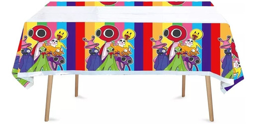 Mantel Decorativo Con Diseños Infantiles Para Cumpleaños Color Variado Rainbow 1