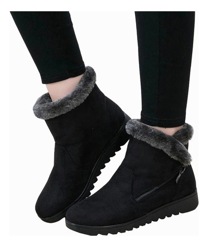 Botas De Invierno De Las Mujeres De Felpa Caliente Zapatos