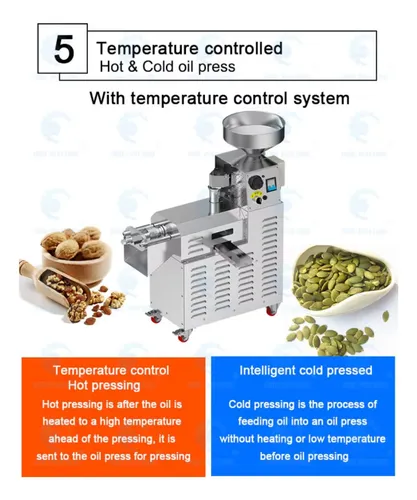 Prensa Extractor Aceite Semillas Frutos Secos En Frío 2150w
