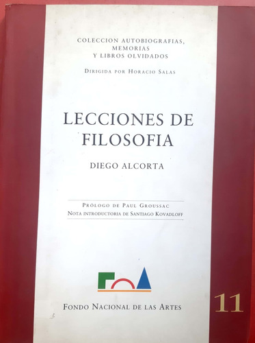 Lecciones De Filosofía  Diego Alcorta Fonadelasar Usado #