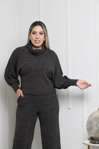 Conjunto De Malha Femininocasual, Elegante E Super Conforto