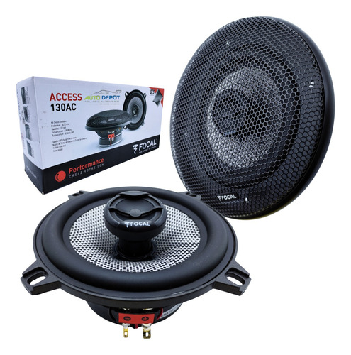 Par De Bocinas Coaxial 100w 5 PuLG Max Focal 130ac 2 Vía