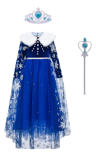 Vestido De Fiesta Frozen De Elsa Snow Queen, Disfraz De Prin