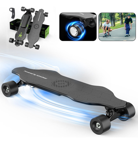 Patinete Monopatín Eléctrico V6 Con Control Remoto 300w 20km