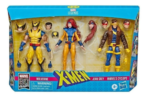 Marvel Legends X-men 80 Years Wolverine Jean Cyclops E8607