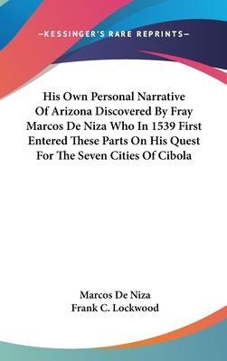 Libro His Own Personal Narrative Of Arizona Discovered By...