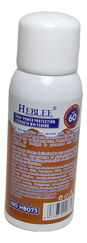 Bloqueador Solar Heblee Baba De Caracol 2spray 60 Spf 100ml.