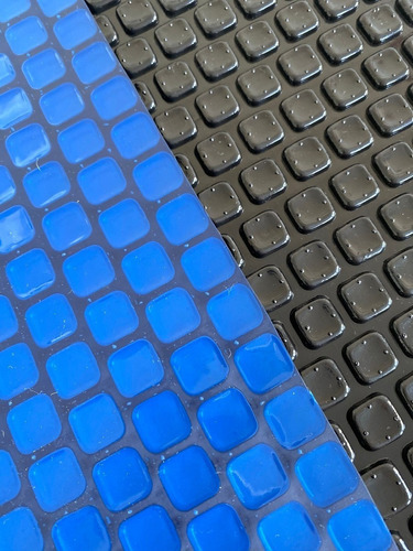 Capa Térmica Para Piscina 5x5 300 Micras + Proteção Uv Cor Black and blue