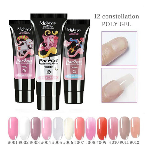 Kit De Extensión De Gel Para Uñas De Polietileno, Líquido, S