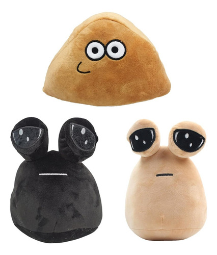 3 Piezas Muñeca De Peluche Alien Pou De 22 Cm Regalos