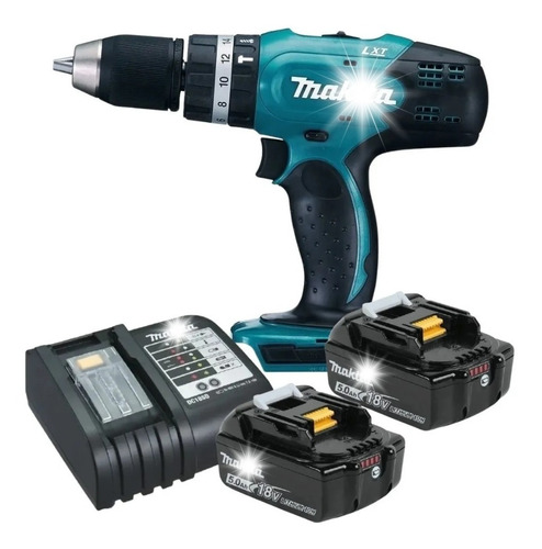 Furadeira Parafusadeira 18v Dhp453 Makita Com 2 Baterias 5ah