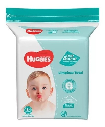 Toallitas Húmedas Huggies One & Done X 184