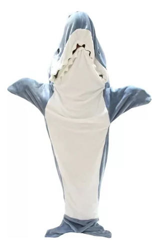 Manta Con Forma De Cola De Saco De Dormir Shark Blanket1