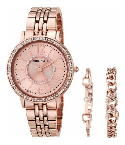 Reloj Mujer Anne Klein Ak-3838rgst Cuarzo 34mm Pulso Oro