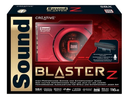 Placa De Som Creative Sound Blaster Z Pcie Lacrado - Promo