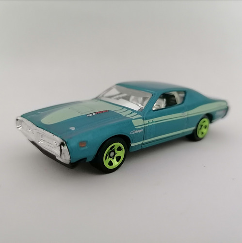 Hot Wheels 71 Dodge Charger Muscle Vintage Azul 