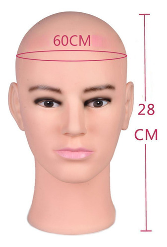 Cabeza De Maniquí Calva Masculina, Modelo De Cabeza De