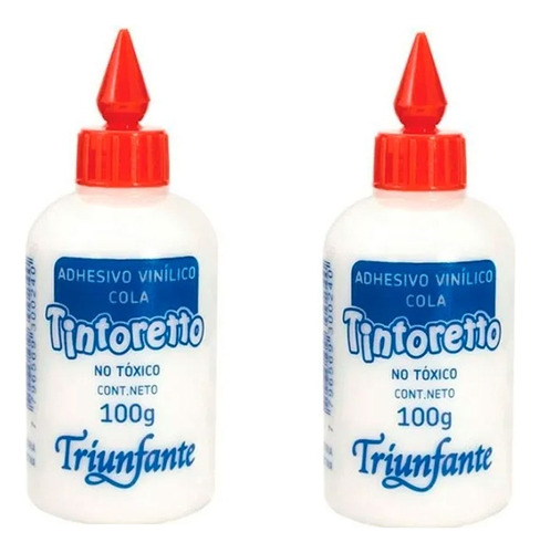 Tintoretto 100grs X2 Unidades Adhesivo Vinilico 00240 Color Blanco