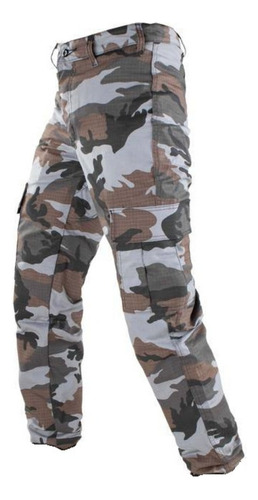 Pantalon Tactico Cargo Camuflaje Urbano Antidesgarro