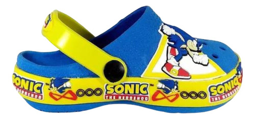 Zuecos Gomon Sonic Infantil Niños Ojota Suecos Plastisol