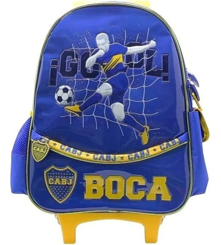 Mochila Boca Juniors Gol Fútbol Con Sonido Con Carro Cresko 
