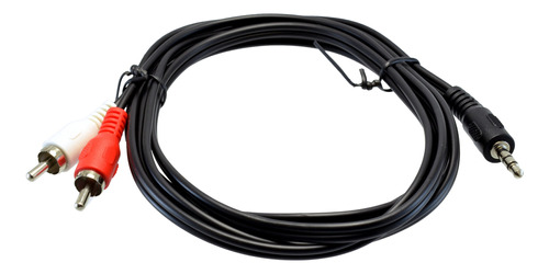 Cable Doble Rca A 3,5 Stereo Dorado