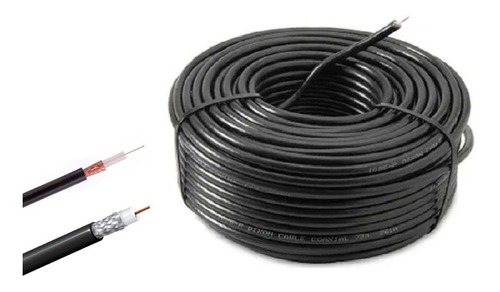Cable Coaxial Rg6 Wireplus+ Rollo 50m Bobina Television