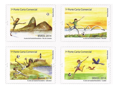 Folha Inteira Selo 3348-3359 Arte Do Futebol Copa 2014