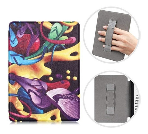 Imagen 1 de 4 de Carcasa Con Agarre Abstracto Kindle All New 2019 Funda