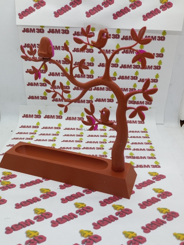 Imagen 2 de 8 de Árbol Porta Anillos Aritos Cadenitas Alhajas Bijiouterie 3d