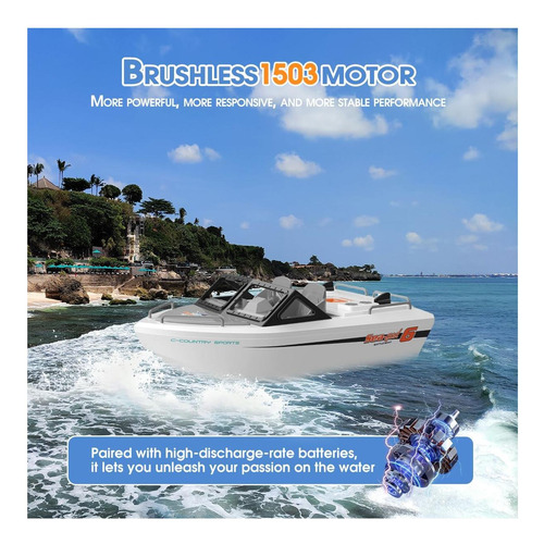 Barco Rc Para Piscina, Bote De Kart De Control Remoto Con De