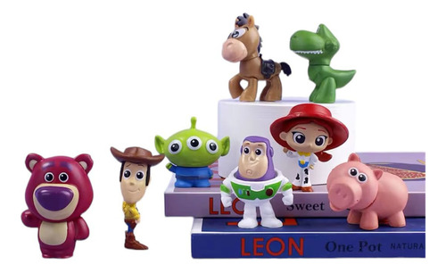 Toy Story Miniaturas Infantil Kit Com 8 Peças Pvc