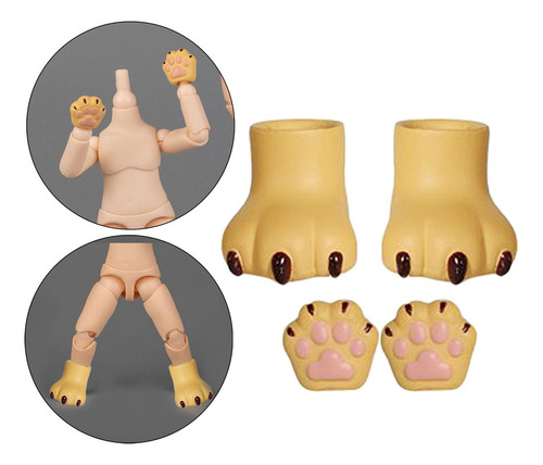 M 1 Par De Accesorios Para El Cuerpo De Manos Y Pies De Gato