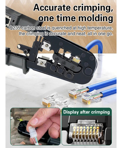 Testeador Crimpador 2en1 Cables Utp/stp Rj45/rj12/rj11 6p/8p