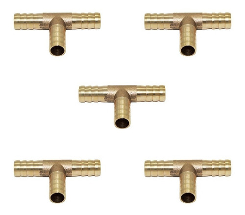 Imagen 1 de 5 de Conector En T De Latón Tipo T, Conector En T De La Manguera