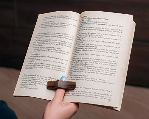 Soporte de página para libro de pulgar | Soporte para libro de dedos para  leer en la cama | Soporte de página hecho a mano para leer | Soporte ligero