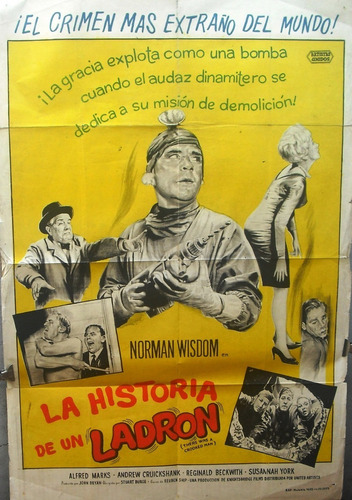 Afiche Original De La Película La Historia De Un Ladrón