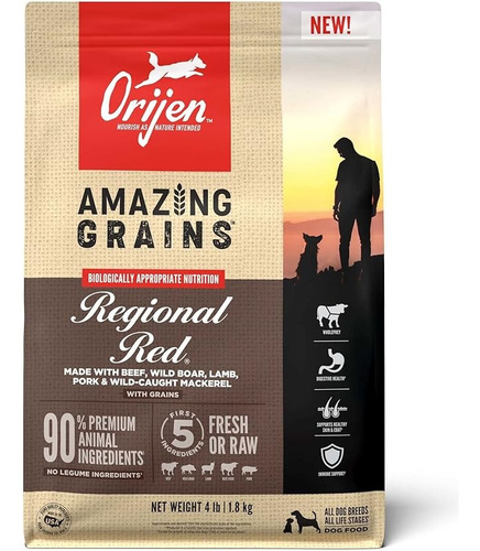 Alimento Para Perro Orijen Dry Dog Regional Red Recipe 10 Kg