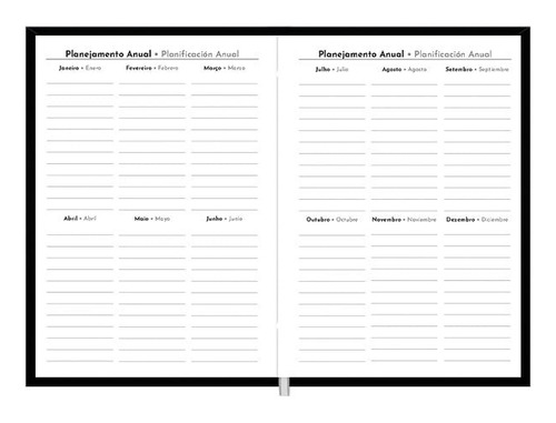 Agenda Anual Executiva Moderna Colors 176 Folhas Premium Ano 2024 Cor Sortido