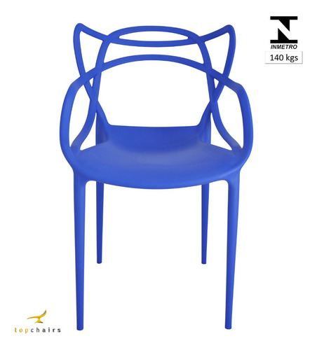 Cadeira de jantar Top Chairs Top Chairs Allegra, estrutura de cor  azul-bic, 10 unidades