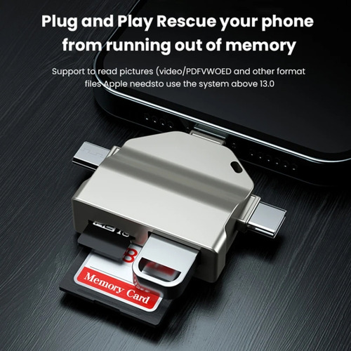 7 In 1 Multi-function Otg Card Reader For iPhone