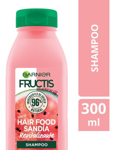 Imagen 1 de 6 de Shampoo Hair Food Sandía 300ml Fructis