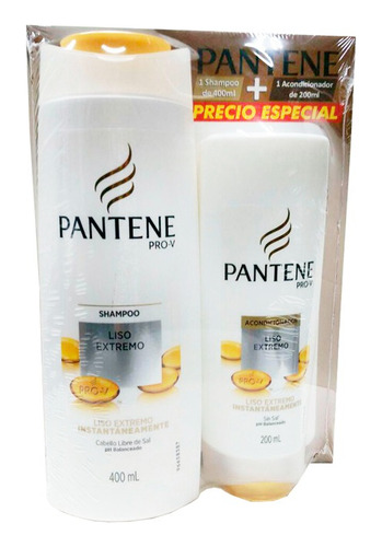 Pantene Pack Shampoo 400ml + Acond. 200ml Suchina Sa