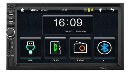 Radio Multimedia Con Pantalla Tactil Bt + Camara De Reversa