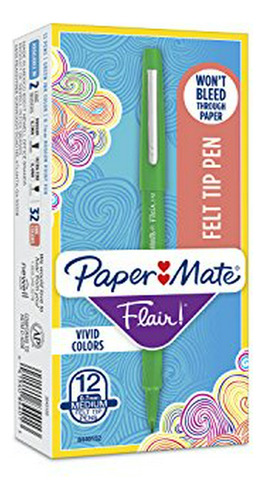 Paper Mate Flair Rotuladores De Punta De Fieltro, Punta Medi