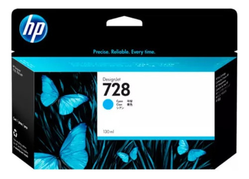 Tinta Hp F9j67a (728) 130ml Cyan