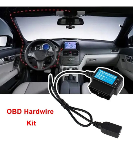 Obd Universal Con Interruptor Usb Hembra Conecta Cámaras Vdr